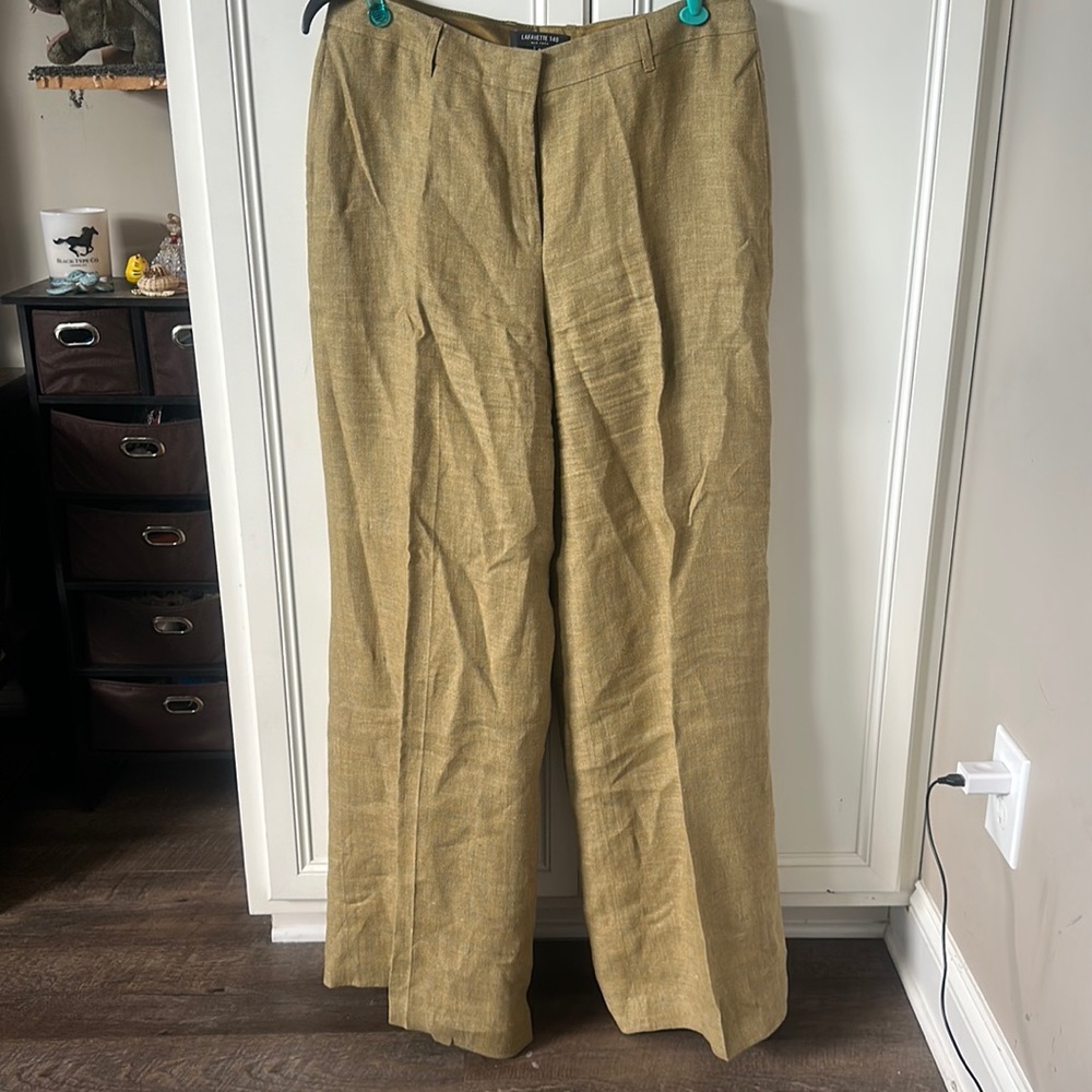 Lafayette 148 New York 100% linen trousers